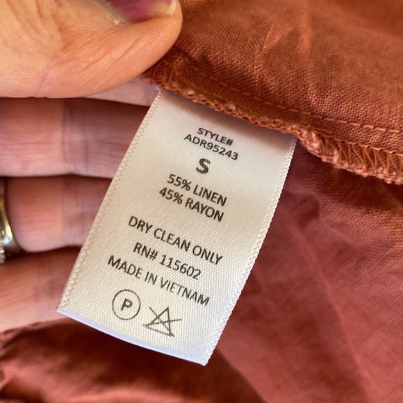 Linen cross over skirt dress - Picture 7 of 7